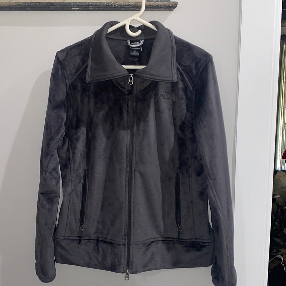 North Face …Used Gray Fleece Zip Up